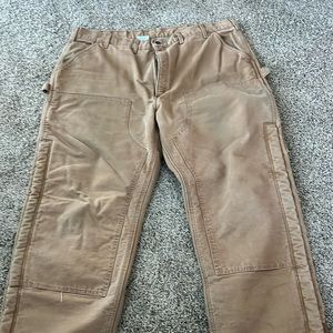 Carhartt Loose Fit Washed Duck Insulated Work Pants for Men